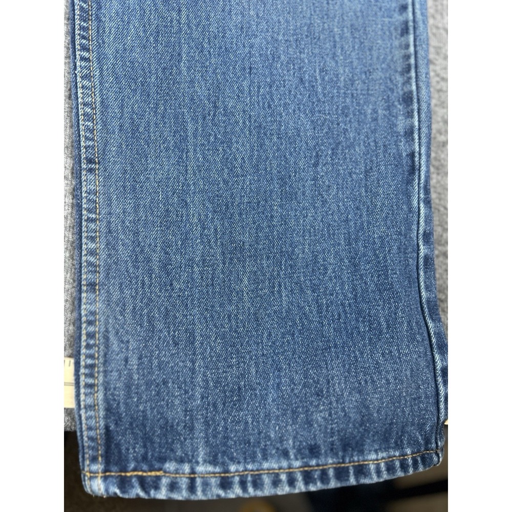 Levis 505 Regular Fit Mens Blue Jeans Size 42x32 Straight Leg - Picture 4 of 4